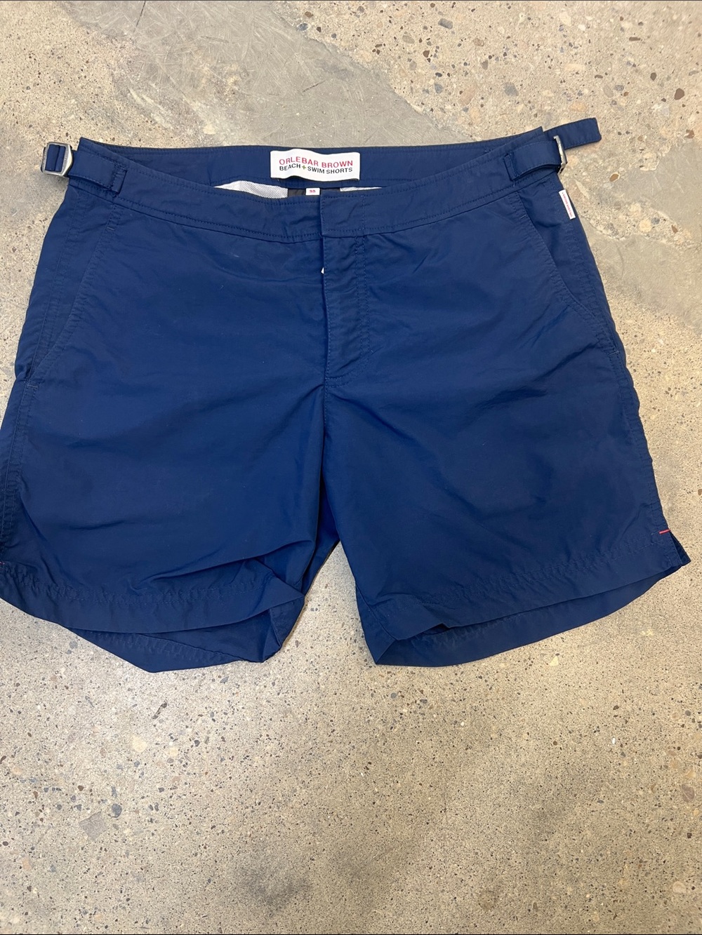 Orlebar Brown Deep Navy Flat Front Swim Shorts